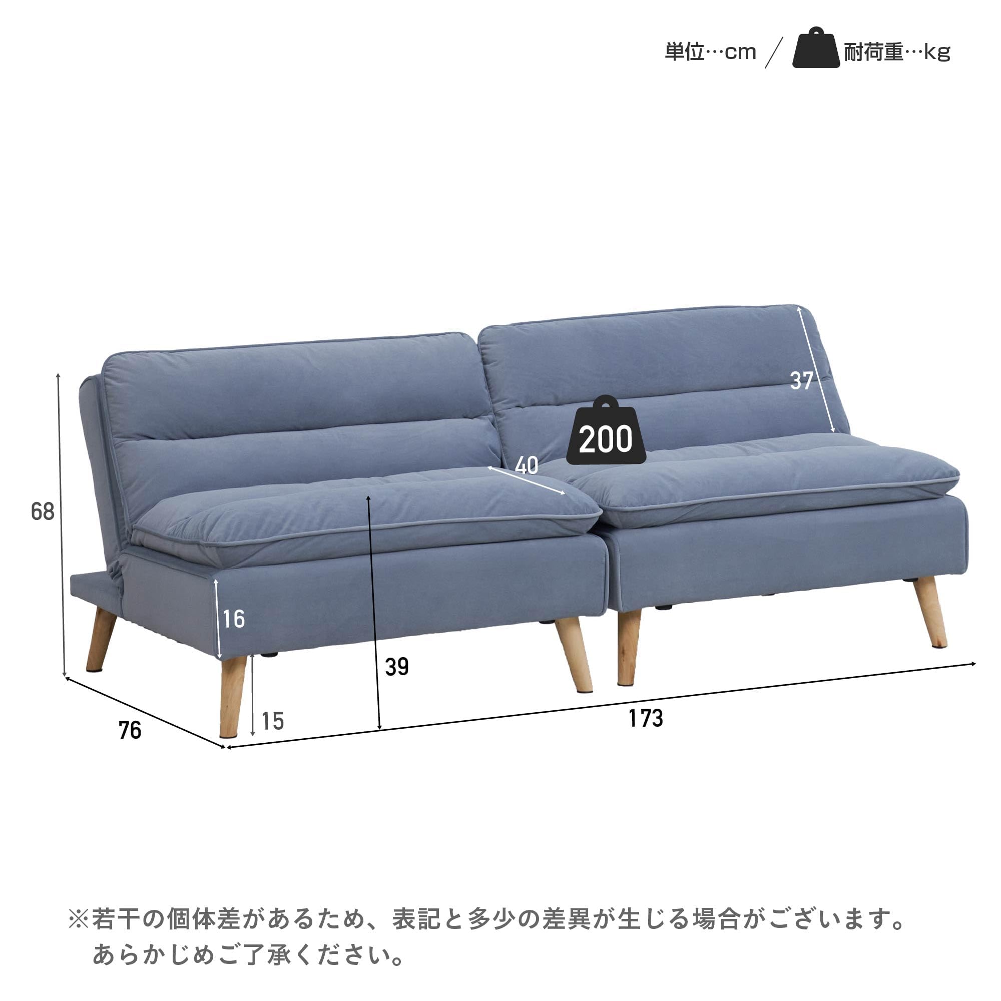 Amazon｜VENTOTA ソファーベッド 2人掛け 5WAY ゆったり ローソファー